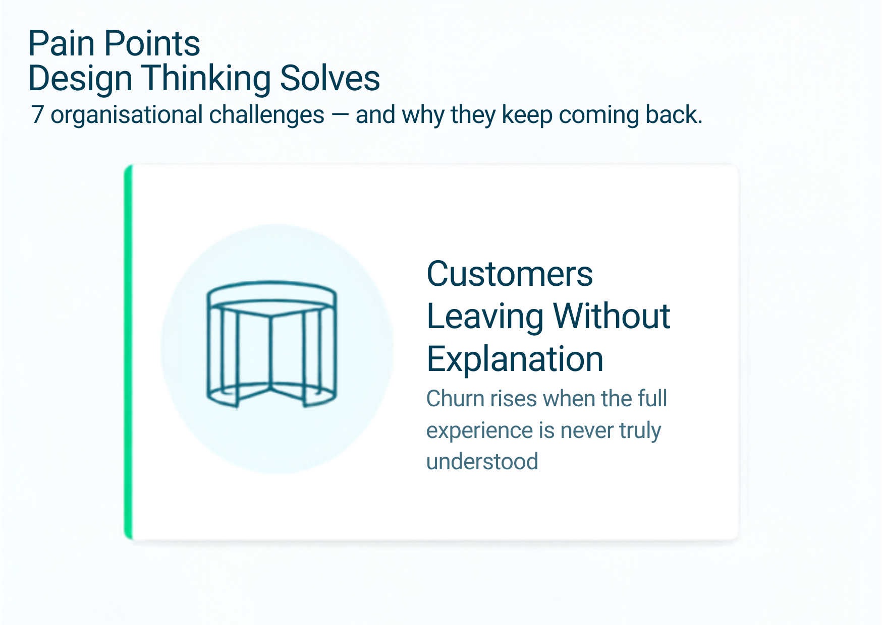 Customer Leaves